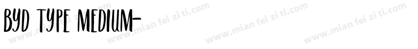 BYD Type Medium字体转换